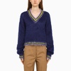 Marni Royal Blue Mohair Sweater