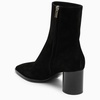 FERRAGAMO Classic Black Leather Ankle Boot for Women