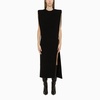 Sportmax Long Black Wool Dress