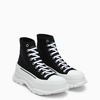 Alexander Mcqueen Black Canvas Tread Slick Boots Men