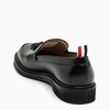 THOM BROWNE Men's Black Leather Tassel Loafers for SS24