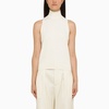 Max Mara Cream Turtleneck Top Women