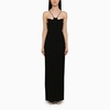 Mônot Black Long Dress With Slit