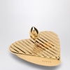 Alaia The Bombed Heart Gold Earrings Women