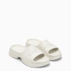 Ganni White Rubber Slipper With Logo