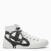 Vivienne Westwood Black/White Cotton Canvas Trainer