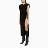 Sportmax Long Black Wool Dress