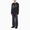 Our Legacy Purple Cotton Crewneck Sweatshirt With Print