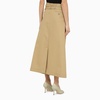 Sportmax Beige Cotton Long Wrap Around Skirt