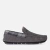 Barbour Men's Monty Suede Mocassin Slippers - Dark Grey - UK 8