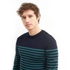 Rochefort Stripe Pullover Navy Forest