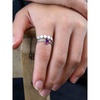 White Gold Plated Crystal Set Ring