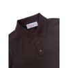 Extra Fine Crepe Cotton Knitted Polo In Brown