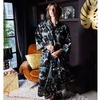 Ladies Safari At Night Print Cotton Dressing Gown