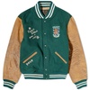 Lined Varsity Jacket Hunt Club Green