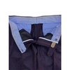 Wool Pleated Chino Pants In Purple