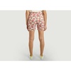 Ecru Selena Peonies Print Shorts