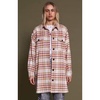 Blue and Pink Checked Emmy Oversize Jacket