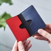 Leather Colour Block Card Holder