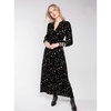 Kira Printed Velvet Dress