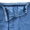 Lyocell Linen One-pleat Chino Pants In Blue