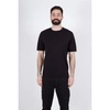 Black Italian Cotton Round Neck T Shirt