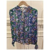 Green Print Latinos Blouse