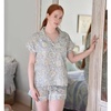 Cornflower Blue Floral Short Pyjama Set