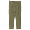 Nervi Cotton Lyocell Pleated Chino Pants In Military Green