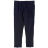 Positano Lyocell Linen Pleated Chino Pants In Navy