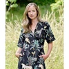 Safari At Night Long Cotton Wrap Dress