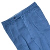 Lyocell Linen One-pleat Chino Pants In Blue