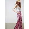 Pink Black Flowers Orli Pants