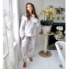 Pink And Mink Green Floral Print Ladies Pyjamas