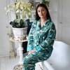 Blue Green Leaf Pyjamas Thicker Cotton