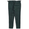 Wool Pleated Chino Pants In Gem Green