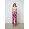 Pink Black Flowers Orli Pants