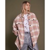 Blue and Pink Checked Emmy Oversize Jacket