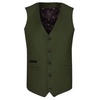 Textured Suit Waistcoat - Green