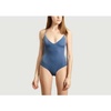 Navy Blue One Piece Velvet Lacanau Swimsuit