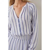 Jasmine Dress Blue Villa Stripe