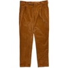 Corduroy Pleated Chino Pants In Biscuit