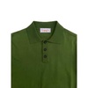 Weller Extra Fine Cotton Knitted Polo In Green