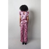 Pink Black Flowers Orli Pants