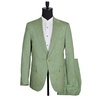 Hugo Linen Single Breasted Suit - Green