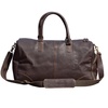 Genuine Leather Gym Bag - Dark Browns