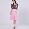 Wide Ruffle Skirt - Pink