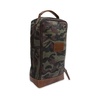 Canvas & Leather Trim Golf / Football Boot Bag - Green Camo