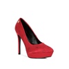 Ballard Red Monogram Satin Stiletto Pumps