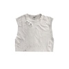 Cropped Thrasher Tank | White